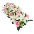 thumbnail image 1 of OPOLSKI 18 Pcs Artificial Flowers Delicate DIY Artificial Rose Lily Flowers for Household, 1 of 8