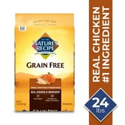 Nature’s Recipe Grain Free Chicken, Sweet Potato & Pumpkin Recipe, Dry Dog Food, 24 Pounds (Packaging May Vary)