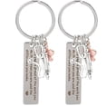 thumbnail image 1 of 2pcs Nurse Keychain Metal Syringe Stethoscope Key Ring Nurse Bag Pendants, 1 of 4