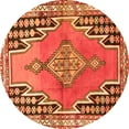 thumbnail image 1 of Ahgly Company Indoor Round Persian Orange Traditional Area Rugs, 3' Round, 1 of 1