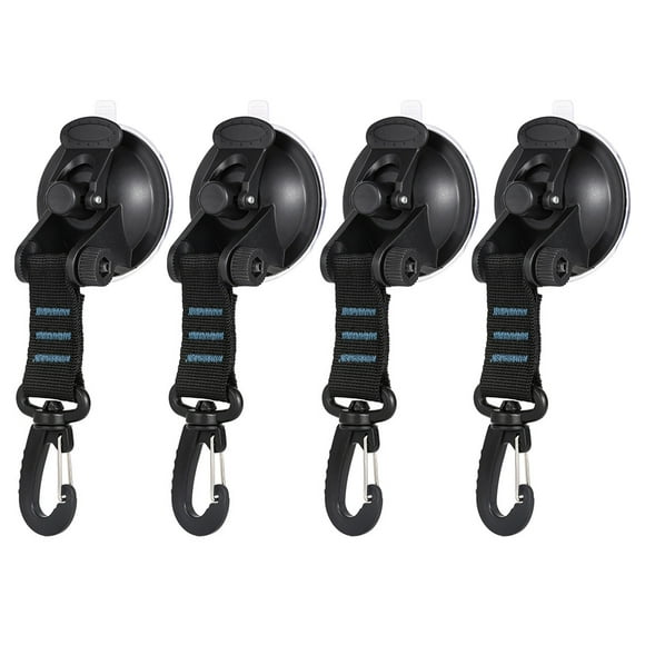 Advancent 4 piezas tienda de campaña ventosa gancho de seguridad portátil Picnic senderismo pesca amarre coche lateral toldo trampas colgantes Type5 NO5