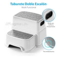 thumbnail image 4 of Banquillo Taburete de 2 Escalones con Antideslizante, 4 of 7