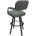 thumbnail image 2 of Swivel Metal Bar Stool 30" - M-110 WB - Watusi Aquatint Blue - Black, 2 of 3