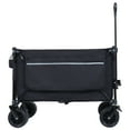 thumbnail image 5 of E-Western Foldable Garden Cart with Heavy-Duty Wheels & 480lbs Load Capacity – Portable Utility Wagon for Camping, Sports, & Groceries, Black, 5 of 14