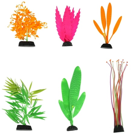 Penn-Plax Aqua-Plants Silicone Flow Plant Bundle – 6 Pieces