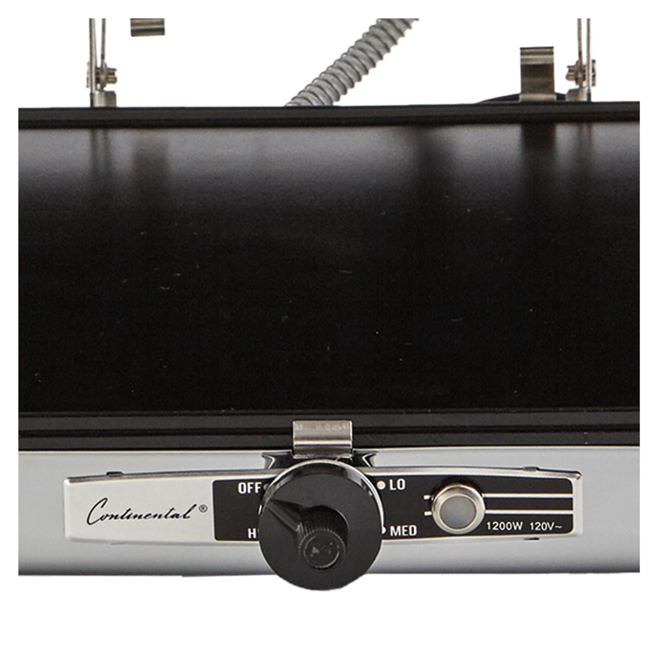 Continental Electric Grill & Waffle Maker Reversible Plates