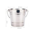 thumbnail image 3 of Seau à Glace Champagne Acier Inoxydable.6qt 1.5L, 3 of 8