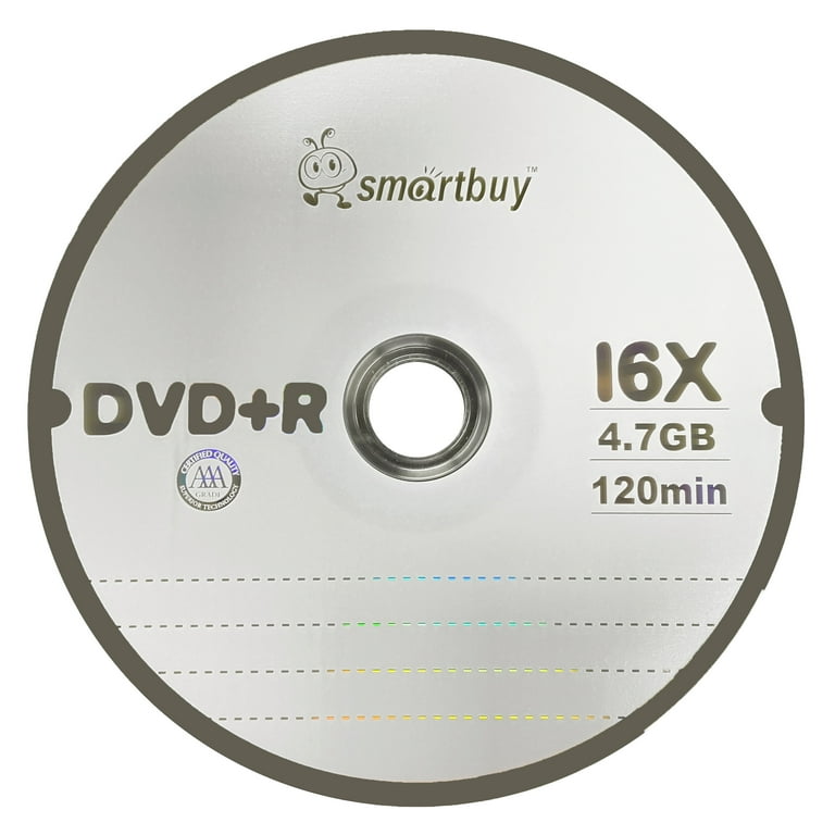 Smartbuy 500 Pack 16X DVD+R DVDR 4.7GB Logo Top Recordable Disc