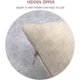 thumbnail image 4 of Fundas de almohada decorativas, paquete de 4, diseño de lino y algodón suave, para sofá, dormitorio, silla, asiento de coche, estilo rústico, 45,7 x 45,7 cm., 4 of 5
