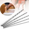 thumbnail image 4 of Joernso 5Pcs Twist Drill Bit Lengthened Fast Chips Removal Round Shank Professional Twisted Drilling Bit Group for Tapping, 4 of 7