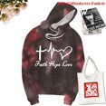 thumbnail image 3 of Sudadera con capucha con estampado de fe, esperanza y amor para mujer, de moda, primavera, otoño e invierno, de manga larga, informal, jersey, chaqueta, 3 of 5