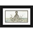 thumbnail image 1 of Fay, Mela 14x9 Black Ornate Wood Framed with Double Matting Museum Art Print Titled - Octopus II, 1 of 4