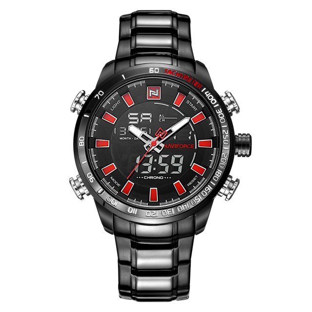 De pulsera Hombres reloj digital cuarzo alarma cronómetro negocio deportes casual reloj de pulsera 1 1