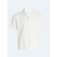 thumbnail image 5 of Free Assembly Men's Textured Camp Shirt with Short Sleeves, Sizes S-3XL, 5 of 6