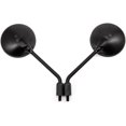 thumbnail image 2 of APEBAZY Motorcycle Rear View Mirror Classic Retro Round Handlebar Side Mirror with 8 mm 10 mm Screws and Metal Shafts for ATV Scooter Dirt Bike Cruiser, 2 of 5