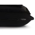 thumbnail image 3 of Laddha Home Designs Geometric Bordered Loomed Rectangular Cotton Lumbar Pillow Cover - 24" - Black, 3 of 9