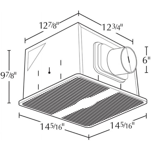 Air King AK150LS Energy Star Deluxe Quiet Series Bath Fan