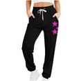 thumbnail image 2 of Wancir Women's Causal Drawstring High Waist Baggy Straight Wide Leg Sweatpants with Pockets, 2 of 5