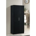thumbnail image 6 of Hodedah 2 - Door Wardrobe with 4 - Shelves, Black, 6 of 6