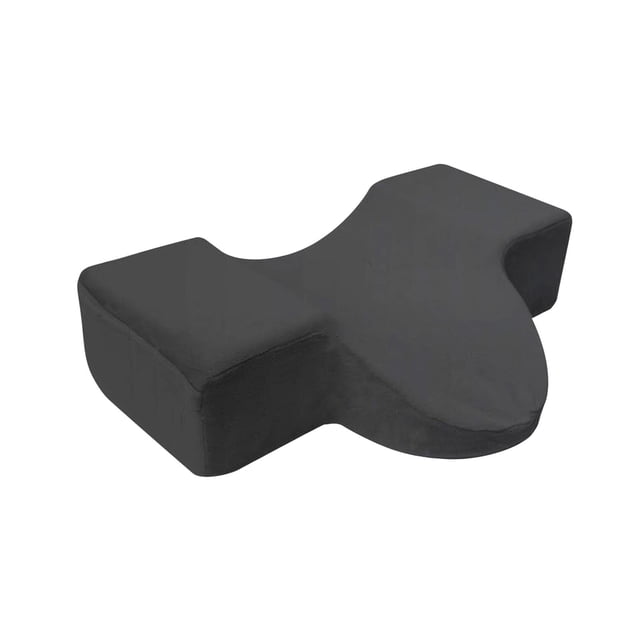 Almohada Con Ranura Para Pestaas Para Injerto De Maquillaje, Almohada Ergonómica Para Cuello Curvo Para Maquillaje, Color Negro