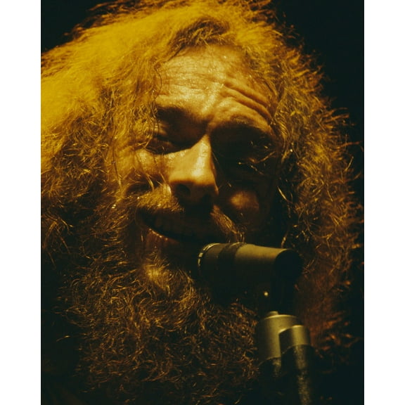 Jethro Tull Ian Anderson singing in classic concert 1970's 24x36 Movie Poster HD Aluminum Wall Art