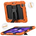 thumbnail image 2 of FJLBDE Case for iPad Pro 11 Inch 2022/2021/2020/2018 4th/3rd/2nd/1st Gen, Rugged Shockproof Tablet Cases Cover with Kickstand Shoulder Strap, Orange, 2 of 7
