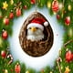 thumbnail image 5 of Adornos navideños de animales del bosque, acrílicos, colgantes de 3.1 pulgadas con cordón resistente | Bonita decoración de árbol de vida silvestre para coronas navideñas y regalos., 5 of 6