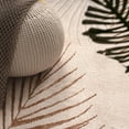 thumbnail image 2 of Paco Home Designer Rug with Textured Palm Leaf Pattern in Beige Brown, Size: 5'3" x 7'7", 2 of 4