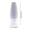 thumbnail image 2 of Travel Dispenser Bottle Face Wash Toothpaste Makeup Empty Tube Leakproof Container Personal Care Supplies Light Gray 90ML, 2 of 7