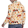 thumbnail image 3 of Hoodies for Men - Pumpkins On Red Car And Tractor Long Sleeve Comfrt Men'S Fashion Hoodies & Sweatshirts, Sweatshirts for Men Hoodies Pullover Clothing Clothes with Pouch, 3 of 7