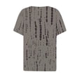 thumbnail image 4 of Alllist Boho Womens Shirts Short Sleeve Henley Shirts V Neck Summer Tops for Women 2028 Gray,S, 4 of 5