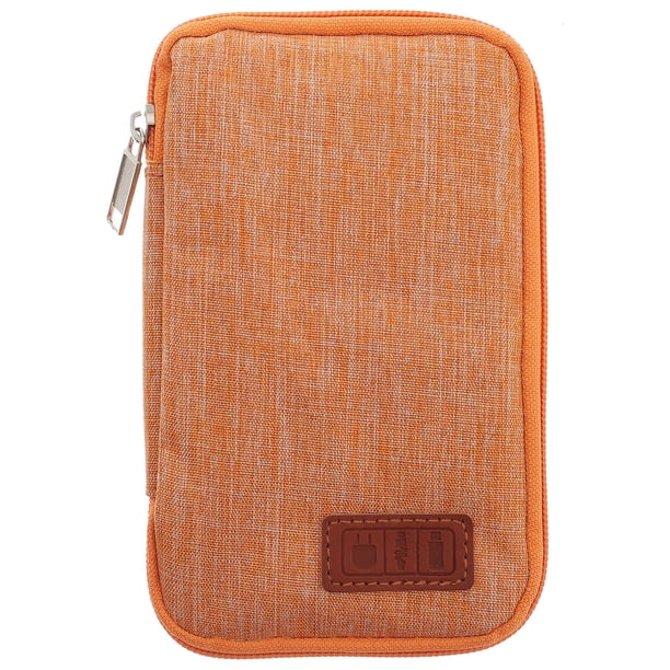 Bolsa de almacenamiento multifunción para accesorios digitales, protección electrónica, organizador para teléfono, cable USB, auriculares (gris)