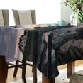 thumbnail image 3 of GZHJMY Lighthouse Square Tablecloth, Waterproof Stain Wrinkle Resistant Washable Polyester Table Cover for Picnic Dinner Holiday Kitchen Party Decor, 60 x 60 in Home Decor, 3 of 7