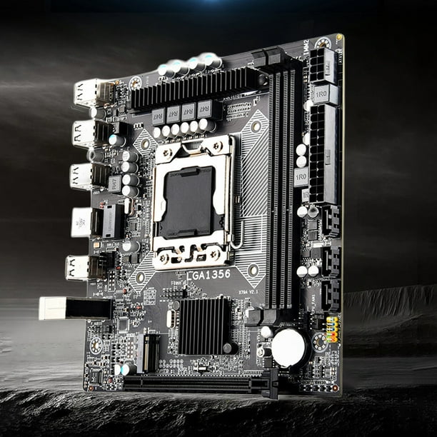Tarjeta Madre Placa base X79A V2 SATA2.0 M ATX 64GB LGA1356 2 DDR3 PC Soporte de placa principal M.2 Bodega Aurrera en linea