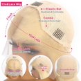 thumbnail image 3 of Peluca Bangxunk Blonde Bob 613 de cabello humano, densidad 200%, 35 cm, 3 of 9