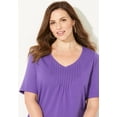 thumbnail image 4 of Catherines Women's Plus Size Suprema Pintuck Tee, 4 of 5