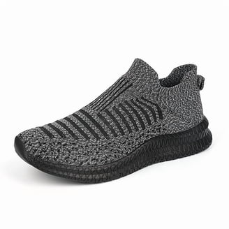 Men\'s Knit Athletic/Basketball Sneakers - Black/Gray adidas Yeezy Knit Basketball Mens Grey Sneakers Athletic  main image 3