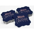 thumbnail image 4 of Inkdotpot Pack Of 100 Merry Christmas Paper Tags DIY Craft Bracket Shape Real Rose Gold Foil Hang Tags, 4 of 6