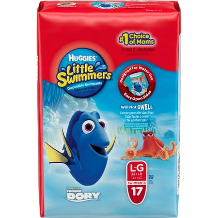 HUGGIES Little Swimmers Disney Pixar Finding Dory, Swimpants, Size Large, 17 Swimpants