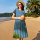 thumbnail image 4 of Easygdp Majestic Deer Mountain Lake para Vestido Transpirable de Mujer, Vestido Suelto de Manga Corta con Pliegues y Bolsillos para el Verano, 4 of 6