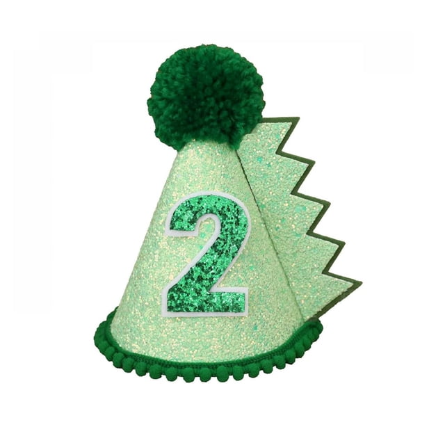 Gorro de cumpleaños digital con temática de dinosaurios, perfecto para añadir un toque de encanto prehistórico a cualquier celebración de cumpleaños.