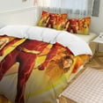 thumbnail image 6 of The Flash 3-Piece Comforter Set for Bedroom, The Flash Bedding Set for Kids Adults, Soft Microfiber Duvet Cover Set with Zipper Closure, 1 Duvet Cover + 2 Pillow Covers, 6 of 8