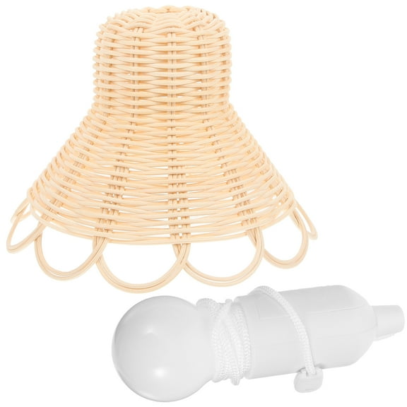 HOMEMAXS  Pendant Light Nordic Style Rattan Chandelier for Children's Room