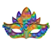 Purple, Green, Gold Mardi Gras Mask Fidget Popper 21cm x 14cm (Each)