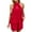 Red, variant on Maean Women's Summer 2 Piece Outfits Sleeveless Solid Color Backless Tops and Baggy Shorts Sets with Pockets