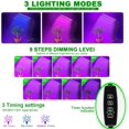 thumbnail image 2 of Lámpara para plantas, 4 cabezales, 40 W, 80 LED, regulable, 10 niveles, espectro completo, para invernadero de interior, 3 modos, temporizador automático (3 h, 6 h, 12 h), 2 of 5
