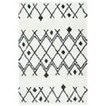 thumbnail image 2 of SAFAVIEH Berber Jilliean Geometric Shag Area Rug, Ivory/Dark Gray, 6' x 9', 2 of 12
