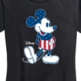 thumbnail image 3 of Disney - Americana - Mickey Flag Pattern - Women's Short Sleeve Graphic T-Shirt, 3 of 5