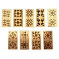 thumbnail image 1 of Engraved Wooden Dominoes Set for Strategic Family Game Nights and Educational Play, 1 of 6