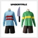 thumbnail image 2 of Anime Game Undertale Frisk Chara Cosplay Costume Andertail Sweatshirts High Collar Long Sleeve Clothing Shorts Knife Necklace heqiyong LED, 2 of 2